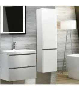 Synergy Linea White Tall Cabinet